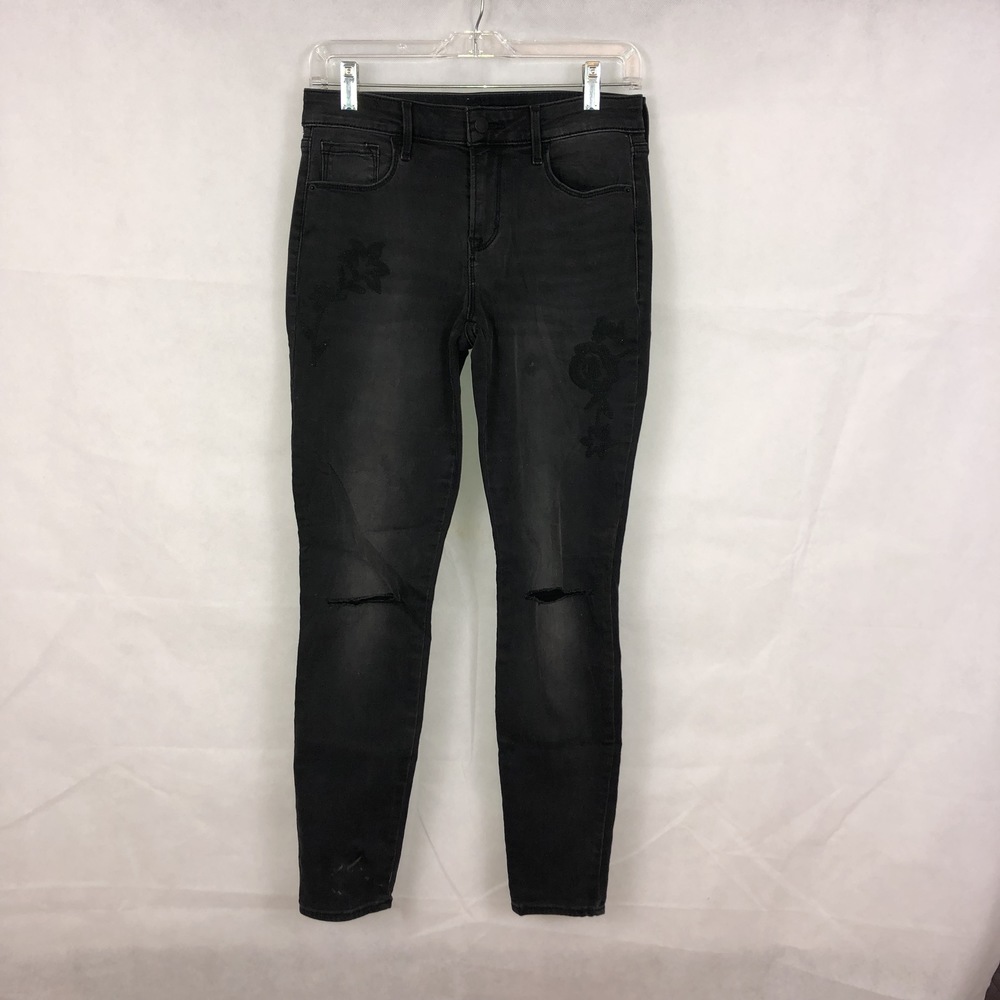 Old Navy Black Ripped Knee Jeans Size 4